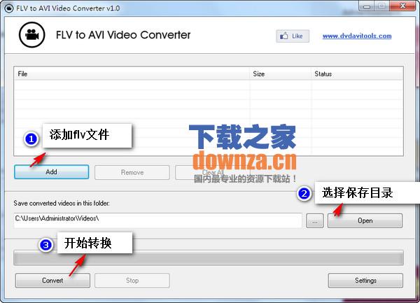 flv转avi格式转换器(FLV to AVI Video Converter)