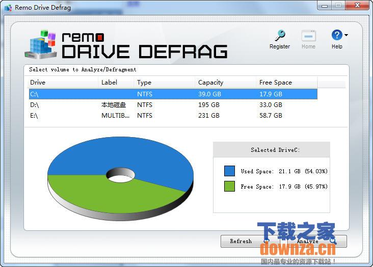 磁盘碎片整理软件(Remo Drive Defrag)